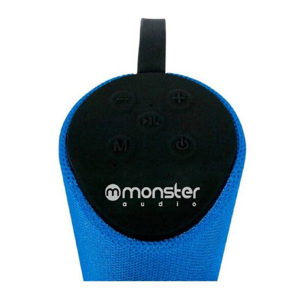 PARLANTE BLUTOOTH ANTI SALPICADURAS MONSTER AUDIO AZUL