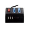 Alargador Philco Escritorio 3 220V 3 USB Negro