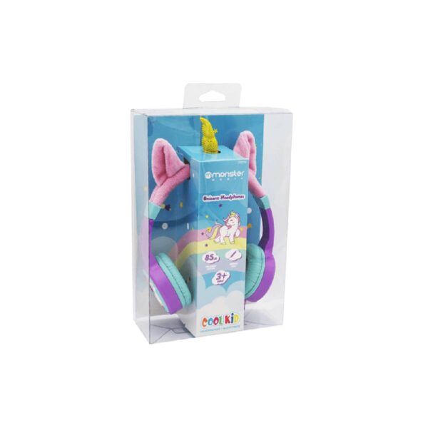 Audifonos Monster Cool Kid Over-Ear Unicornio Purpura