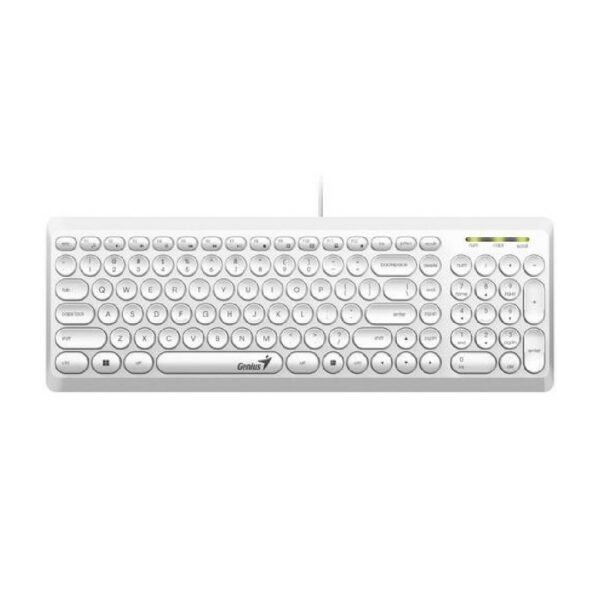 Teclado USB Genius Slimstar Q200 Blanco Español