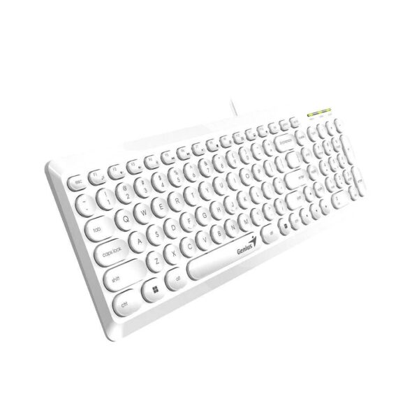 Teclado USB Genius Slimstar Q200 Blanco Español