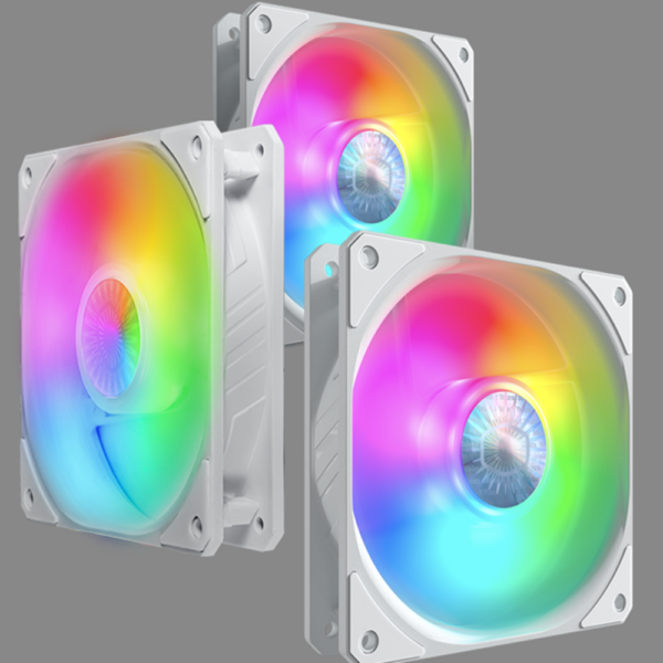 Pack 3 Ventiladores Cooler Master Sickleflow White Edition