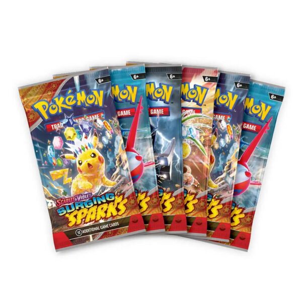 Pokémon: Scarlet & Violet, Surging Sparks Booster Bundle Ing - Imagen 2