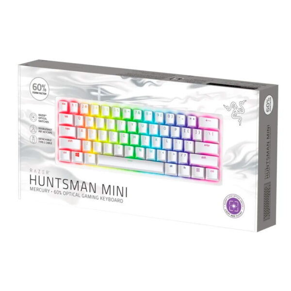 Teclado Gamer Razer Huntsman Mini Mercury Red Switch Ingles