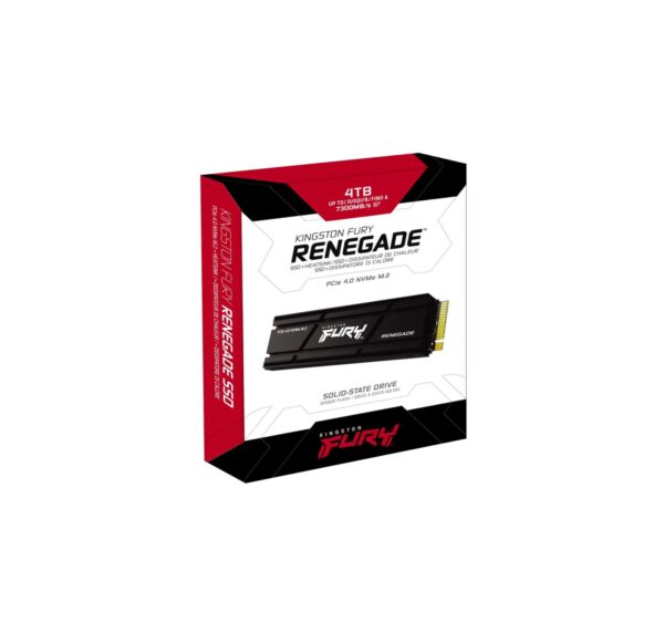 Disco Estado Sólido Kingston Fury Renegade 4TB NVMe PCIe 4.0