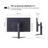 Monitor Curvo LG Ultragear 27 - 1ms, 180Hz 27GS60QC-B - Imagen 4