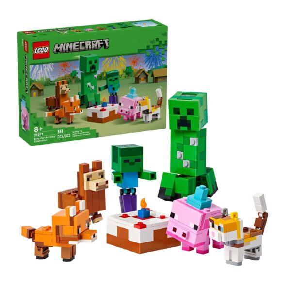 LEGO Minecraft: FIESTA DE CUMPLEAÑOS DEL CERDO BEBÉ (21281)