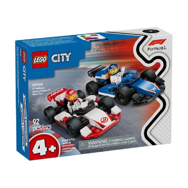 LEGO CITY: AUTOS DE F1 WILLIAMS RACING Y HAAS 60464 - Imagen 3