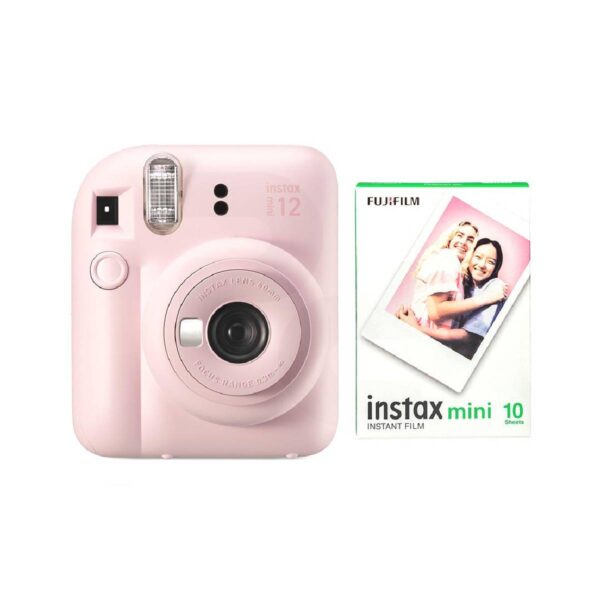 Pack Kit x 10 Film y Cámara Instantánea Instax Mini 12 ROSA