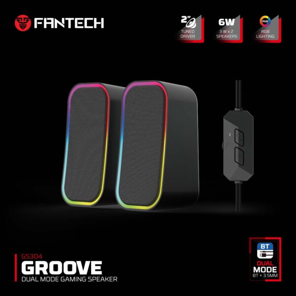 Parlante Fantech Groove RGB Negro GS304 - Imagen 5