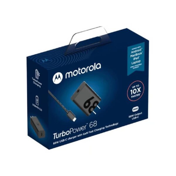 Cargador Motorola Turbo Power 68W con Cable USB-A 1M 6.5A - Imagen 3