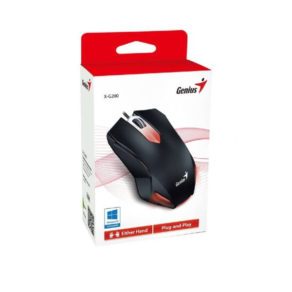 Mouse Genius Gaming X-G200 Genius Negro - Imagen 3