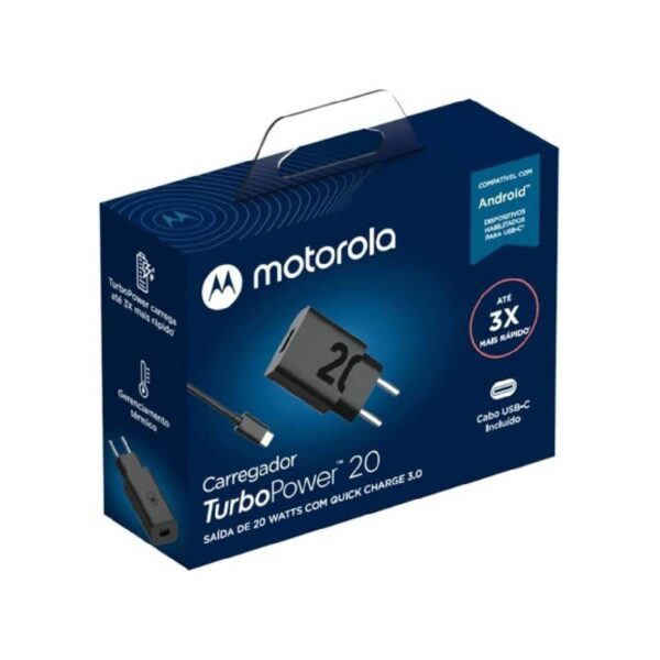 Cargador Motorola Turbo Power 20W con Cable USB-C 1M - Imagen 3