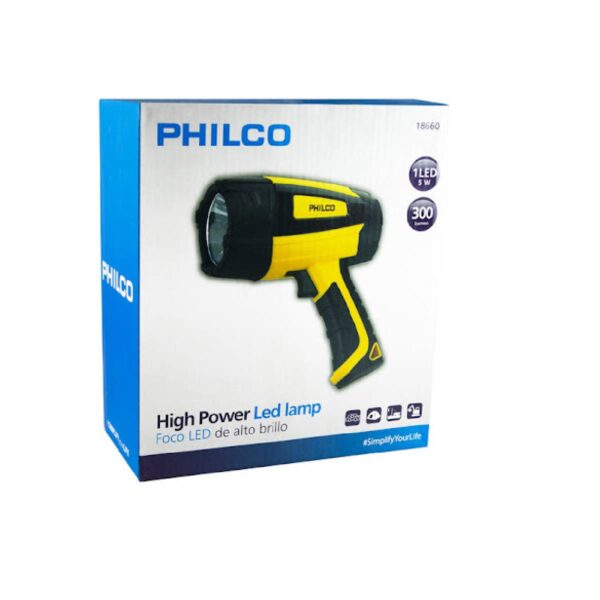 Linterna Foco recargable 1 LED HIG-POWER Philco - Imagen 2