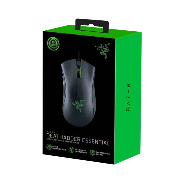 Mouse Razer Deathadder Essential Black Ergonomic - Imagen 3