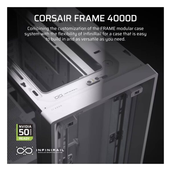 Gabinete Corsair FRAME 4000D - Blanco - Imagen 3