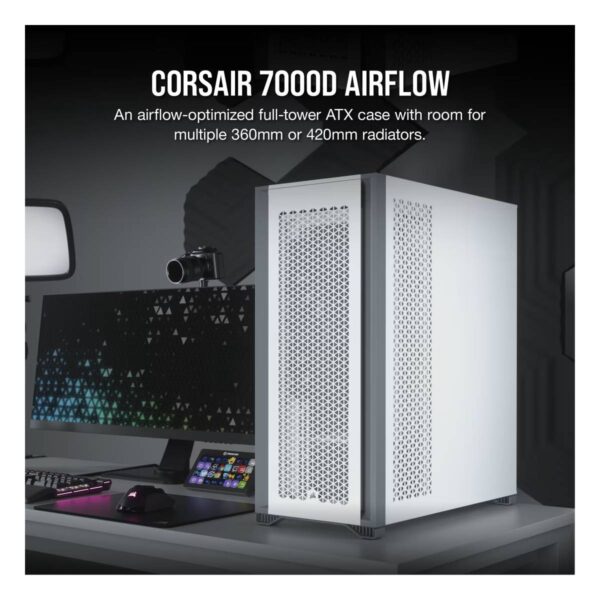 Gabinete CORSAIR 7000D White AIRFLOW Full-Tower ATX - Imagen 4