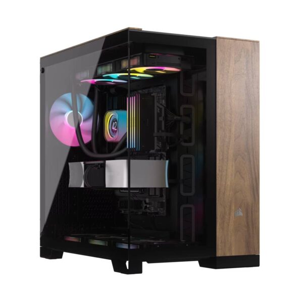 Gabinete Corsair 6500X - Negro-Madera