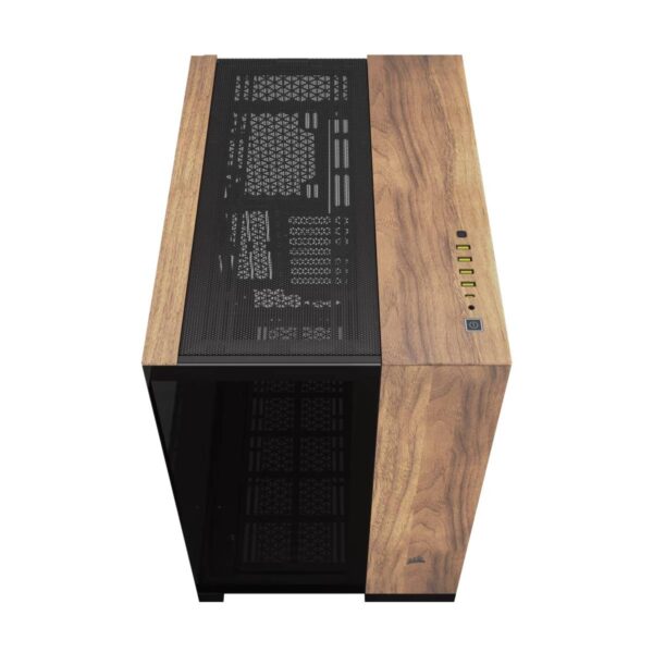 Gabinete Corsair 6500X - Negro-Madera - Imagen 2