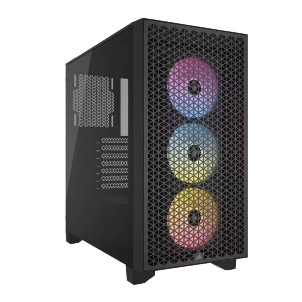 Gabinete Corsair 3000D RGB Airflow Vidrio Negro