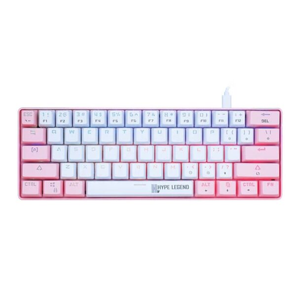 Teclado Gamer Hype Legend Rebel Pinku 60% SW Red RGB - Imagen 2