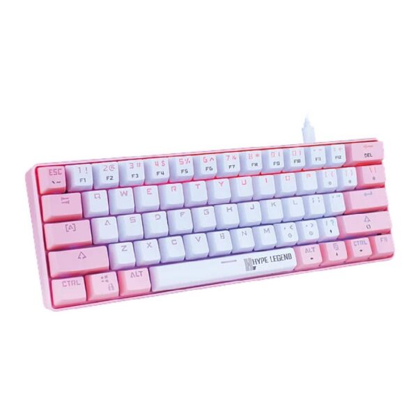 Teclado Gamer Hype Legend Rebel Pinku 60% SW Red RGB - Imagen 3
