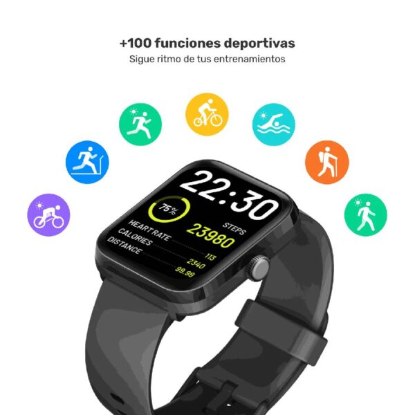 Reloj Smartwatch Lhotse GPS MoveOn 7 Black 37/38mm - Imagen 2