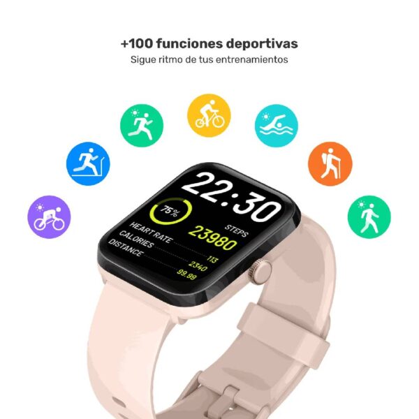 Reloj Smartwatch Lhotse GPS MoveOn 7 Pink 37/38mm - Imagen 5
