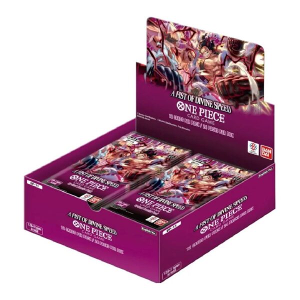 (PREVENTA) One Piece TCG: OP11 A Fist of Divine Speed Booster Display