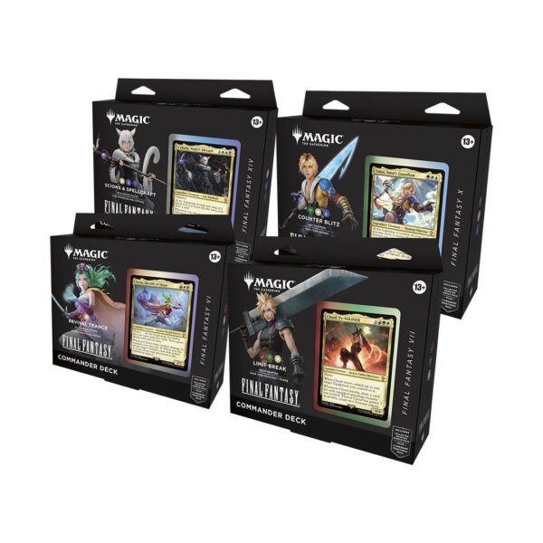 (PREVENTA) Pack X4 MTG: Final Fantasy: Commander Deck, Ingles