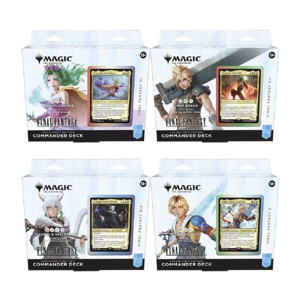 (PREVENTA) Pack X4 MTG: Final Fantasy Commander Deck Collector Edition