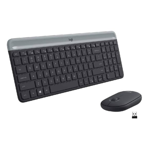 Teclado y Mouse Inalambrico Logitech MK470 Slim Negro