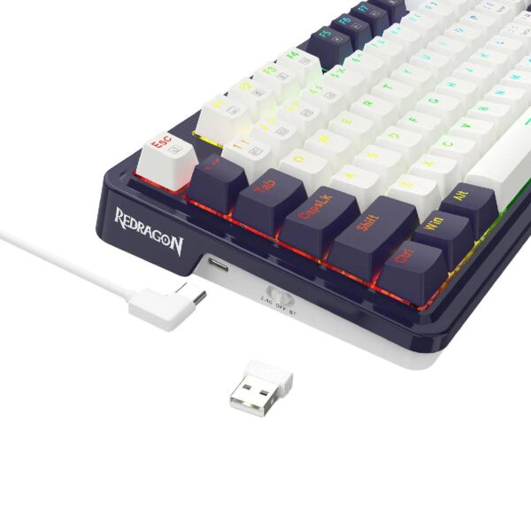 Teclado Redragon UCAL PRO White-Black K673WB-RGB-PRO Sw Red - Imagen 5