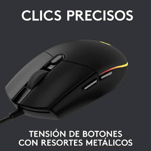 Mouse Gamer Logitech G203 Lightsync Negro - Imagen 3