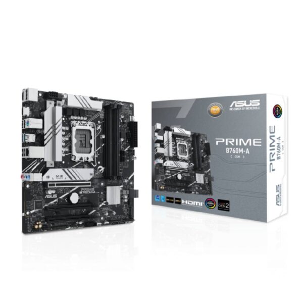 Placa Madre Asus PRIME B760M-A-CSM LGA 1700 DDR5, mATX