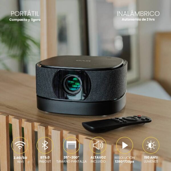 Proyector Portatil Inálambrico LEVO Smart Lumix 9000lm BT - Imagen 2