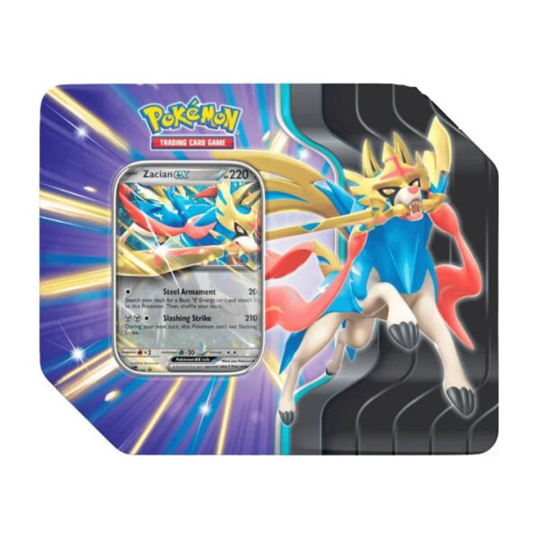 Pokemon TCG: Slashing Legends Tin Case, Zacian Ingles