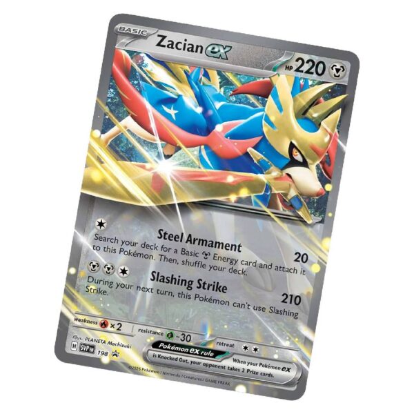 Pokemon TCG: Slashing Legends Tin Case, Zacian Ingles - Imagen 2