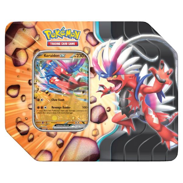 Pokemon TCG Slashing Legends Tin Case, Koraidon Ingles
