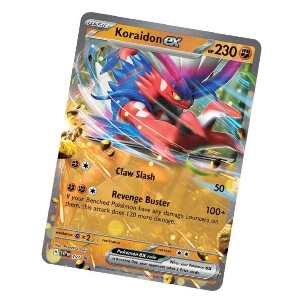 Pokemon TCG Slashing Legends Tin Case, Koraidon Ingles - Imagen 2