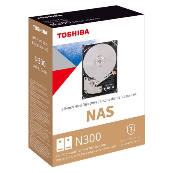 Disco Duro Interno Toshiba N300 para NAS 4TB - Imagen 3