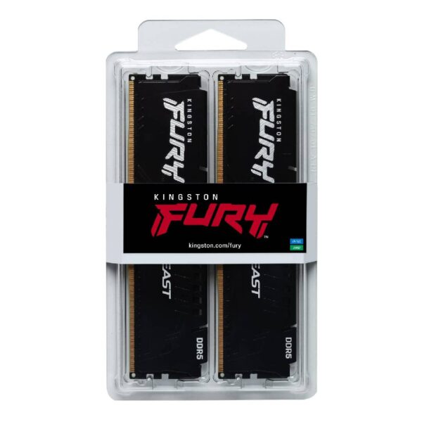 Memoria RAM Kingston Fury Beast 32G (2x16) 6000MTs DDR5 CL30 - Imagen 3
