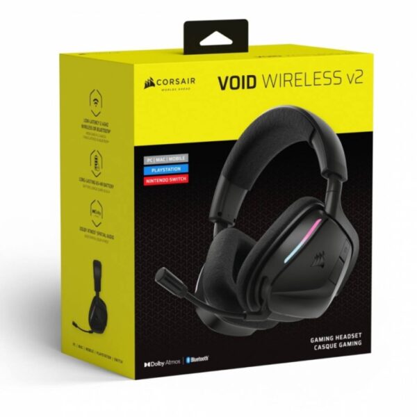 Audifonos Gamer Corsair VOID WIRELESS v2, Carbon - Imagen 4