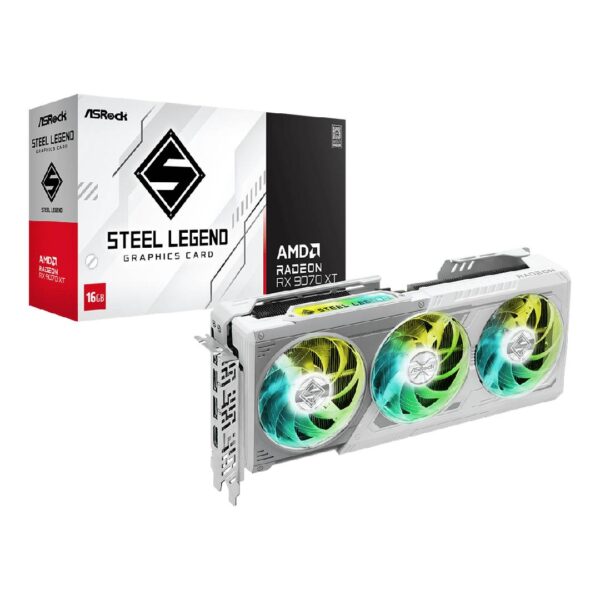 Tarjeta de Video ASRock Radeon RX 9070 XT Steel Legend 16GB