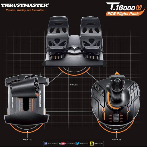 Pack Simulador de Vuelo Thrustmaster T.16000M FCS - Imagen 4