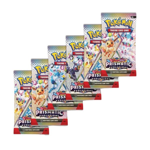 Pokemon Scarlet & Violet Prismatic Evolutions Booster Bundle - Imagen 3