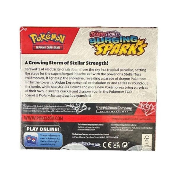 Pokemon: Scarlet & Violet, Surging Sparks Booster Box ING - Imagen 3