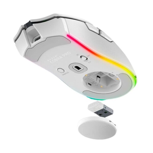 Mouse Razer Cobra Pro RGB White, 30.000 DPI - Imagen 3