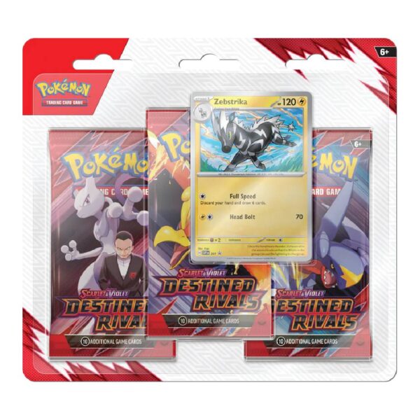 Pokemon Scarlet & Violet Destined Rivals 3pk Blister Ingles - Imagen 2