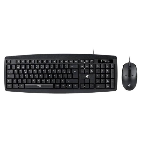 Kit Teclado y Mouse Acer EAK030 SP Alámbrico Negro